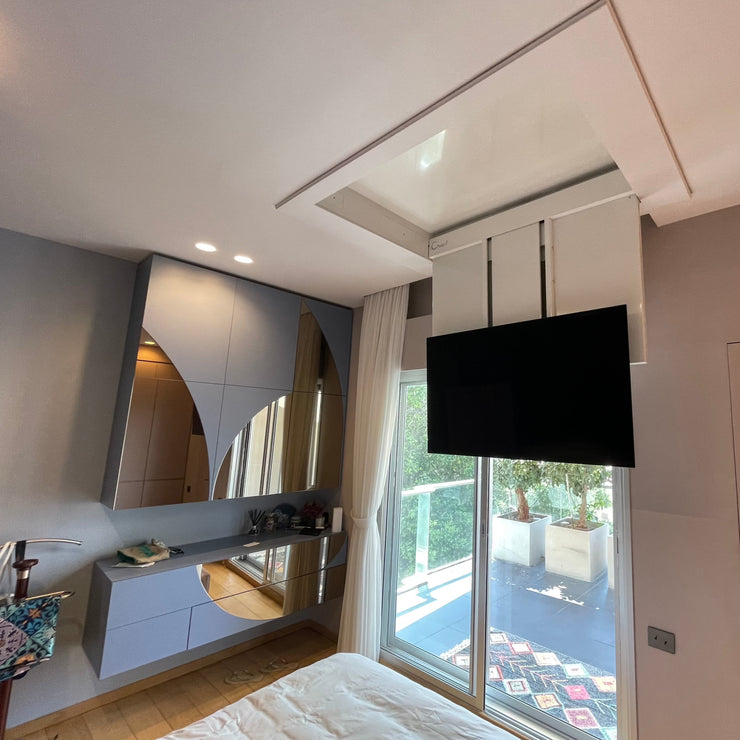 Fold Down Ceiling TV Lift 65 + Extension
