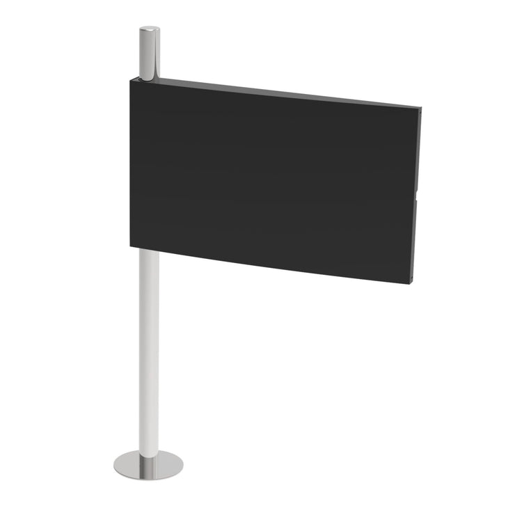 TV Floor Flag Stand Stainless Steel 65